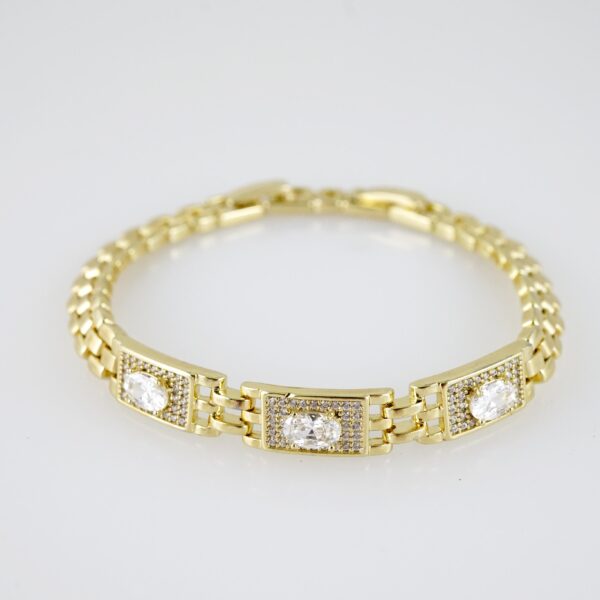 B1479 Bracelet - Pulseras - Zircon Stone - 14K Real Color - Image 2