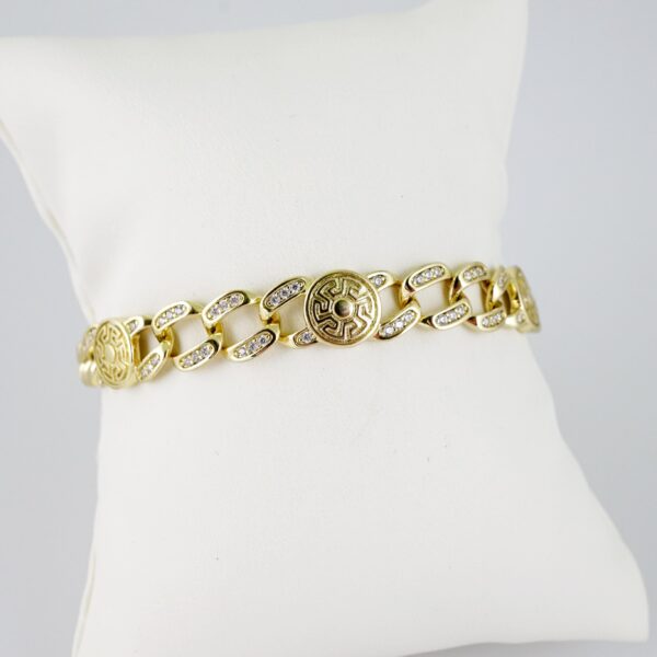 B1481 Bracelet - Pulseras - Zircon Stone - 14K Real Color