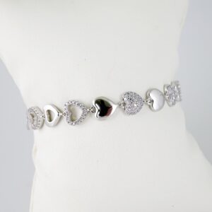 B1483 Bracelet - Pulseras - Zircon Stone - Silver Color