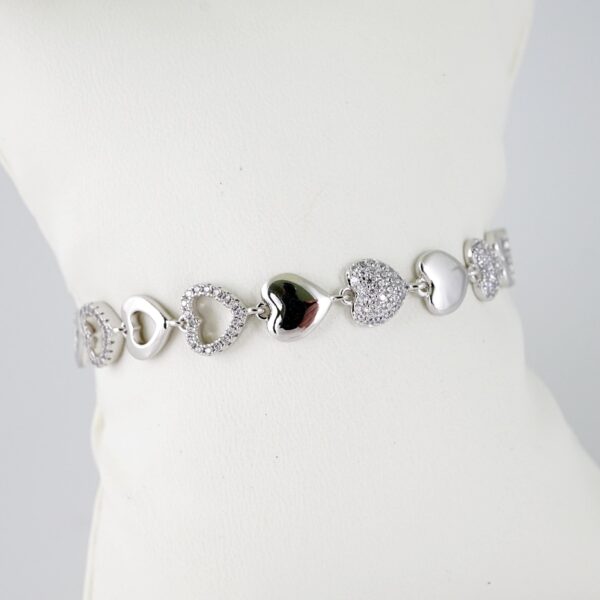 B1483 Bracelet - Pulseras - Zircon Stone - Silver Color