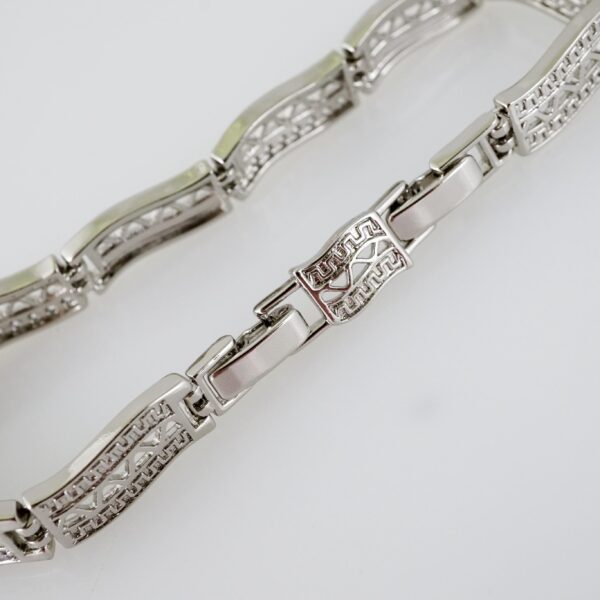 B1484 Bracelet - Pulseras - Zircon Stone - Silver Color - Image 3