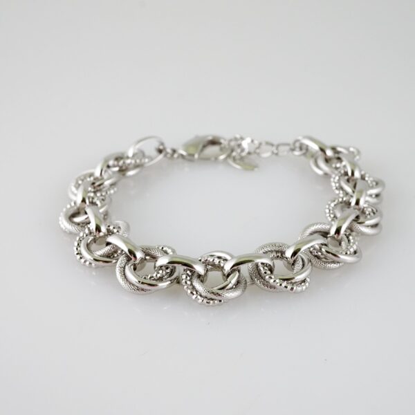 B1485 Bracelet - Pulseras - Plain - Silver Color - Image 2