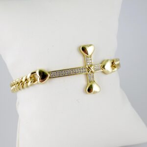B1486 Bracelet - Pulseras - Zircon Stone - 14K Real Color