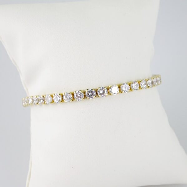 B1487 Bracelet - Pulseras - Zircon Stone - 14K Real Color