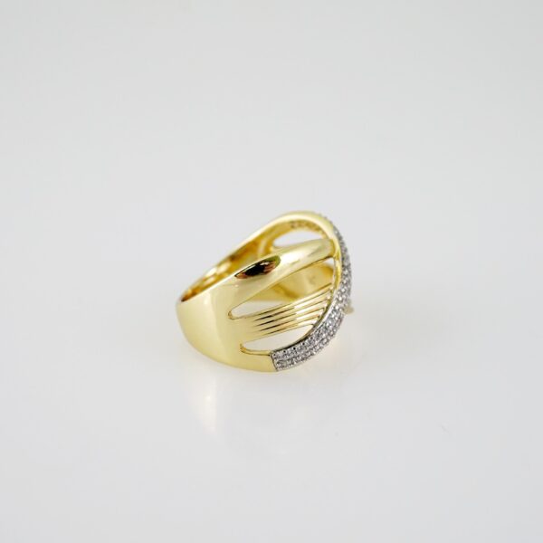 R716 RING - ANILLO - Zircon Stone - 14K Real Color - Image 2