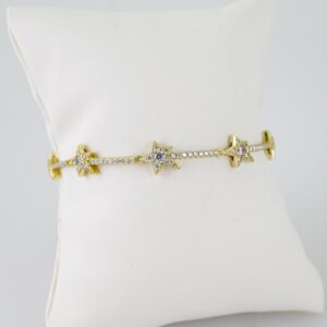 B1488 Bracelet - Pulseras - Zircon Stone - 14K Real Color