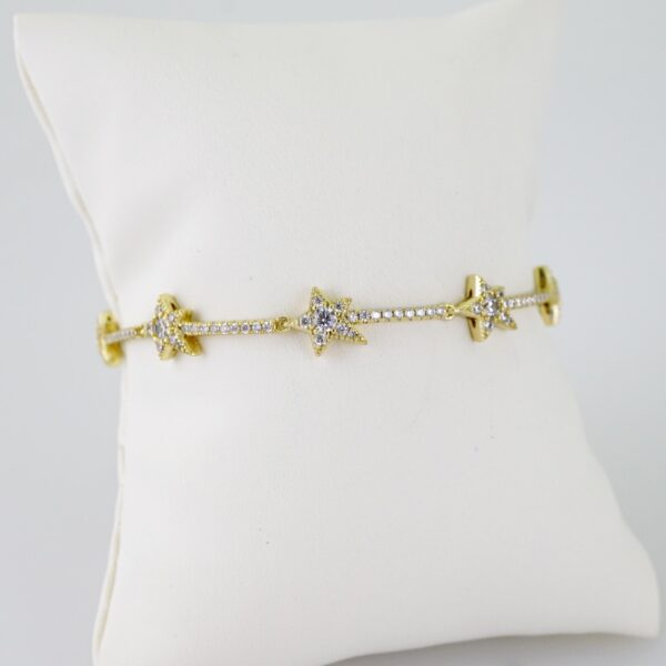 B1488 Bracelet - Pulseras - Zircon Stone - 14K Real Color
