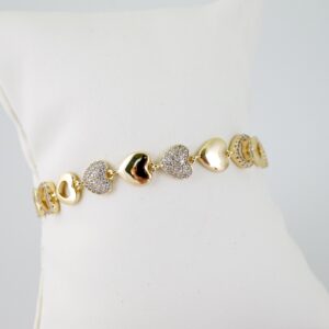 B1490 Bracelet - Pulseras - Zircon Stone - 14K Real Color