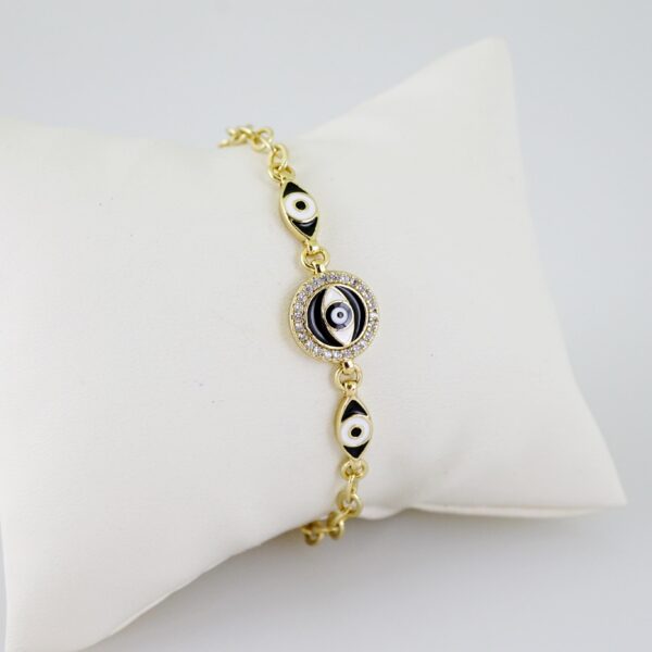 B1491 Bracelet - Pulseras - Zircon Stone - 14K Real Color