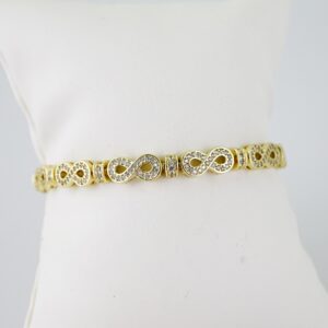 B1492 Bracelet - Pulseras - Zircon Stone - 14K Real Color