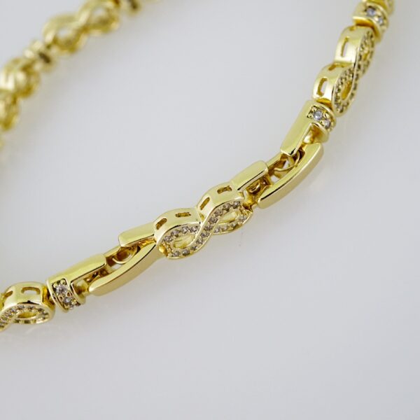 B1492 Bracelet - Pulseras - Zircon Stone - 14K Real Color - Image 3