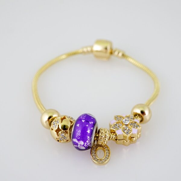 B1493 Bracelet - Pulseras - Zircon Stone - 14K Real Color - Image 2