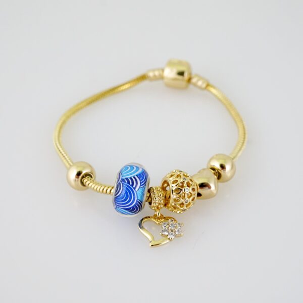 B1494 Bracelet - Pulseras - Zircon Stone - 14K Real Color - Image 2