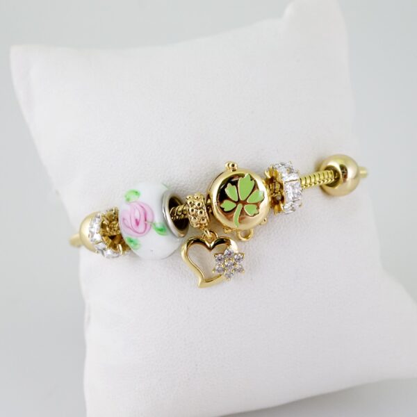 B1495 Bracelet - Pulseras - Zircon Stone - 14K Real Color