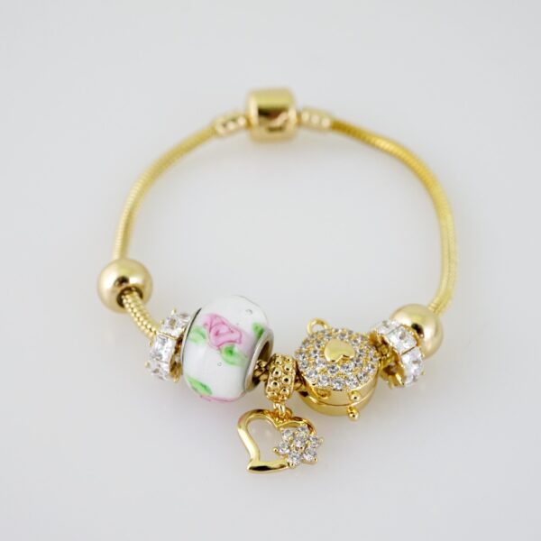 B1495 Bracelet - Pulseras - Zircon Stone - 14K Real Color - Image 2