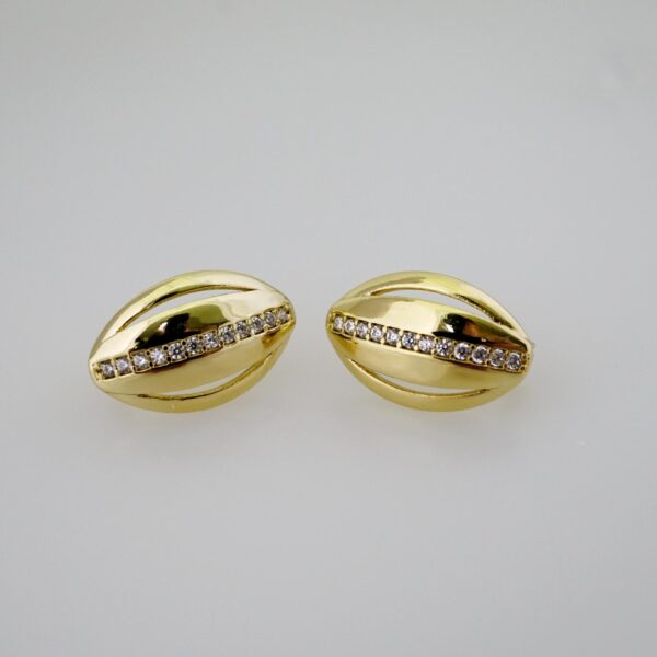 SET1686 Cadenas - Colgante - Aretes - Chain W - Pendants- Earrings - 14K Real Color - Zircon Stone - 2mmx45cm - Image 2