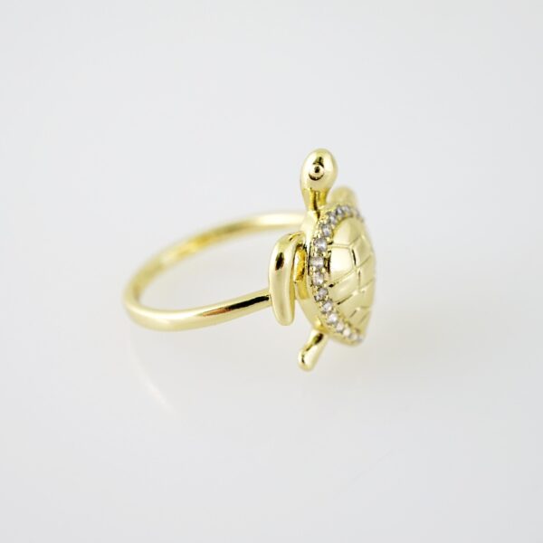 R720 RING - ANILLO - Zircon Stone - 14K Real Color - Image 2