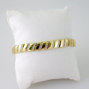B1535 Bracelet - Pulseras - Zircon Stone - 14K Real Color