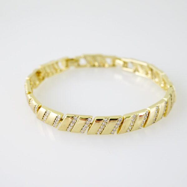 B1535 Bracelet - Pulseras - Zircon Stone - 14K Real Color - Image 2