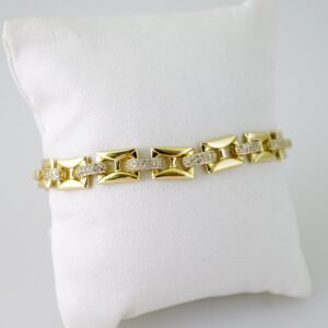 B1537 Bracelet - Pulseras - Zircon Stone - 14K Real Color