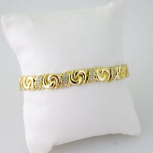 B1538 Bracelet - Pulseras - Zircon Stone - 14K Real Color