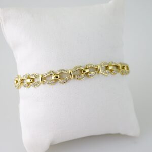 B1539 Bracelet - Pulseras - Zircon Stone - 14K Real Color