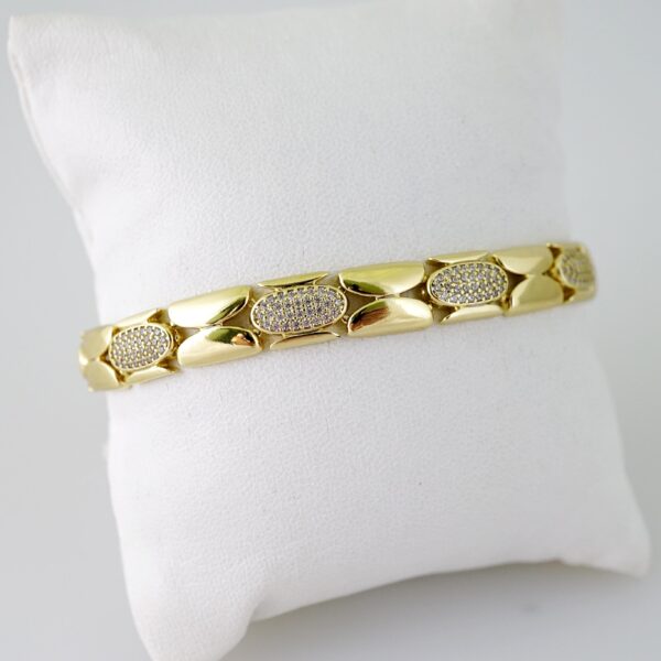 B1541 Bracelet - Pulseras - Zircon Stone - 14K Real Color
