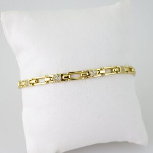 B1544 Bracelet - Pulseras - Zircon Stone - 14K Real Color