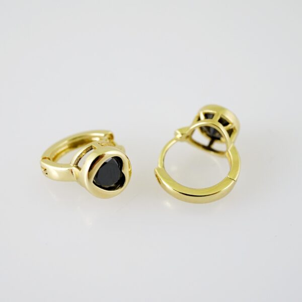 E2281 Earrings - Aretes - Zircon Stone - 14K Real Color - Image 2