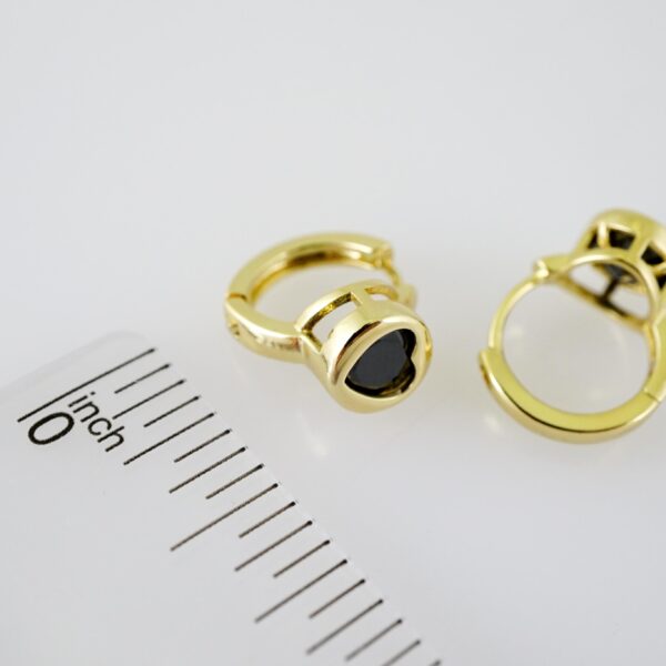 E2281 Earrings - Aretes - Zircon Stone - 14K Real Color - Image 3