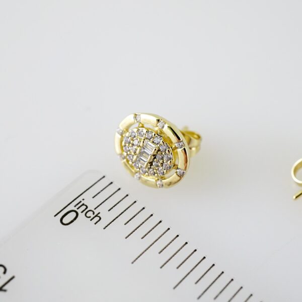 E2282 Earrings - Aretes - Zircon Stone - 14K Real Color - Image 3
