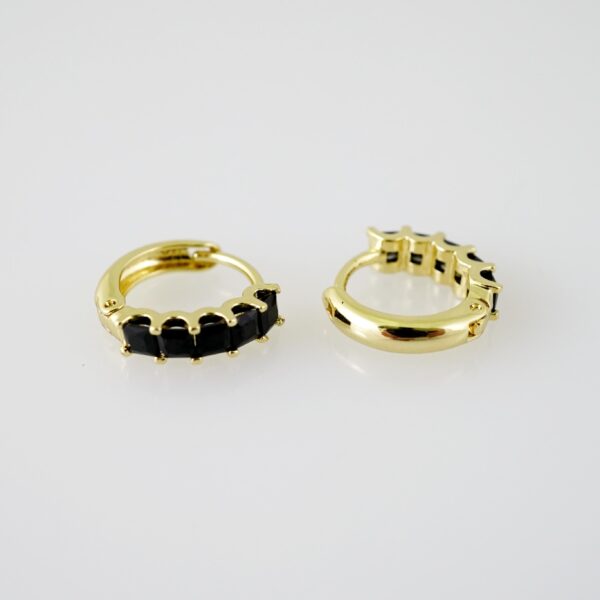 E2294 Earrings - Aretes - Zircon Stone - 14K Real Color - Image 2