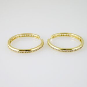 E2299 Earrings - Aretes - Plain - 14K Real Color