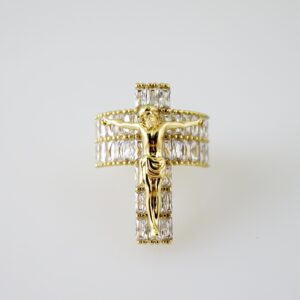 R729 RING - ANILLO - Zircon Stone - 14K Real Color