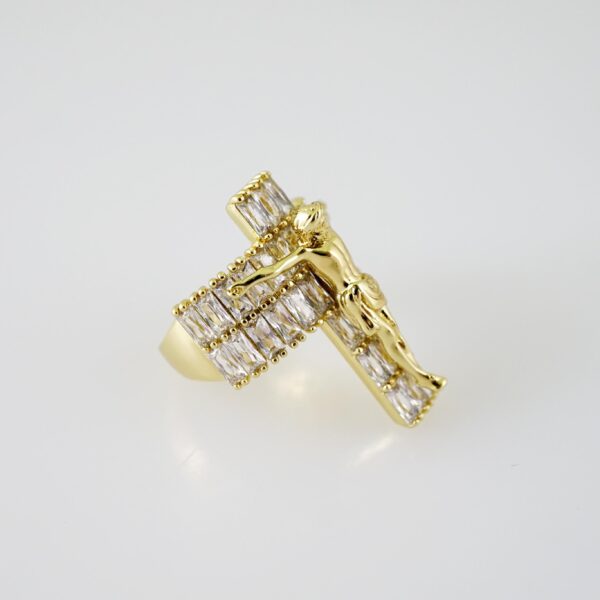 R729 RING - ANILLO - Zircon Stone - 14K Real Color - Image 2