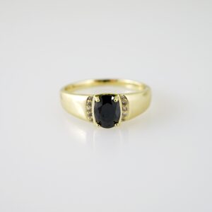 R730 RING - ANILLO - Zircon Stone - 14K Real Color