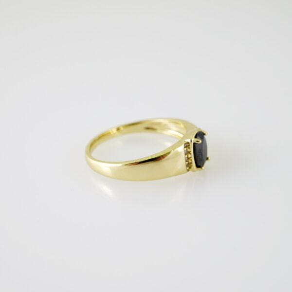 R730 RING - ANILLO - Zircon Stone - 14K Real Color - Image 2