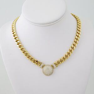 SET1738 Gargantilla - Choker - Zircon Stone -  14K Real Color