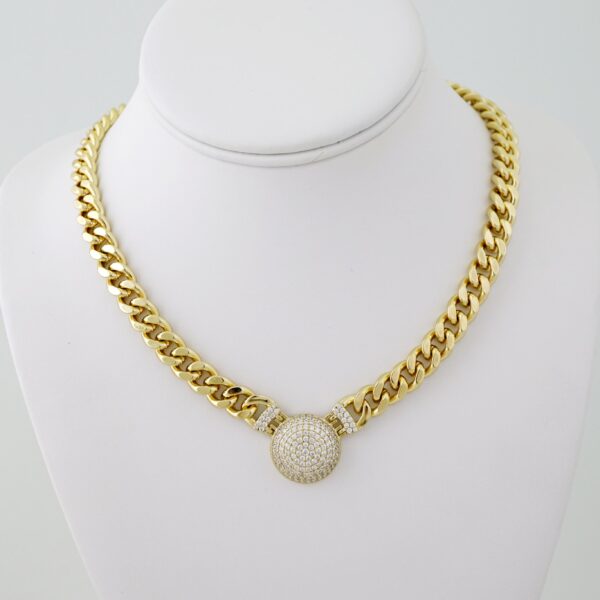 SET1738 Gargantilla - Choker - Zircon Stone -  14K Real Color
