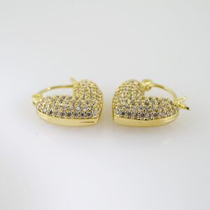 E2247 Earrings - Aretes - Plain - 14K Real Color