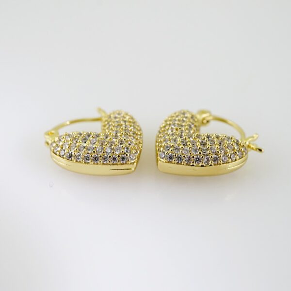 E2247 Earrings - Aretes - Plain - 14K Real Color