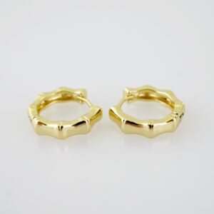 E2248 Earrings - Aretes - Plain - 14K Real Color