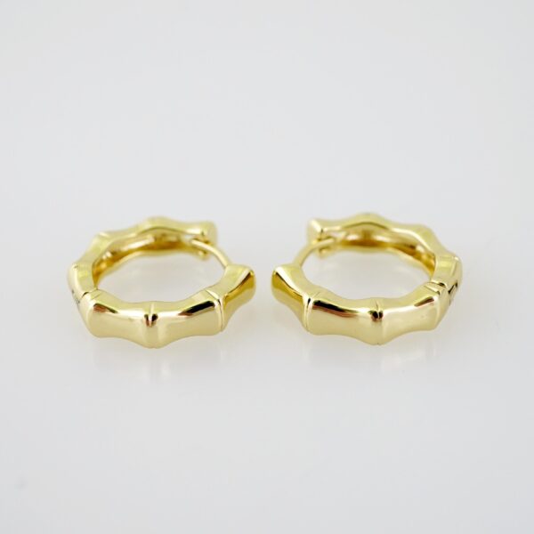 E2248 Earrings - Aretes - Plain - 14K Real Color