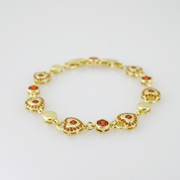 B1496 Bracelet - Pulseras - Zircon Stone - 14K Real Color - Image 2