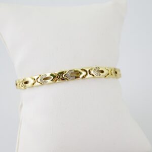 B1498 Bracelet - Pulseras - Zircon Stone - 14K Real Color
