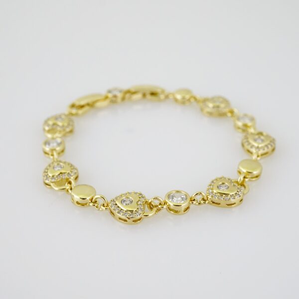 B1499 Bracelet - Pulseras - Zircon Stone - 14K Real Color - Image 2