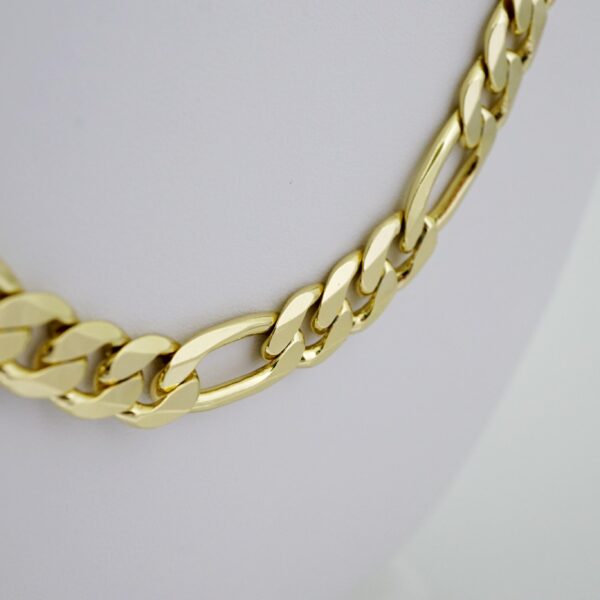 SET1687 Cadenas - Pulsera - Chain - Bracelet - 14K Real Color - Plain 10mmX60cm - Image 2