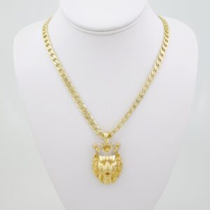 SET1692 Cadenas & Colgantes - Chain - Pendants -  14K Real Color - Zircon Stone - 8mmX60cm