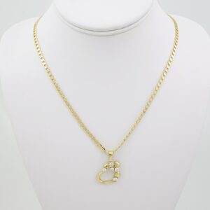 SET1695 Cadenas & Colgantes - Chain - Pendants -  14K Real Color - Zircon Stone - 3mmX60cm