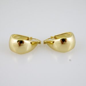 E2249 Earrings - Aretes - Plain - 14K Real Color
